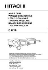 Hitachi D 10YB Mode D'emploi