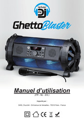 MyDeejay Ghetto Blaster Manuel D'utilisation