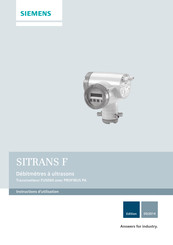 Siemens SITRANS F Instructions D'utilisation