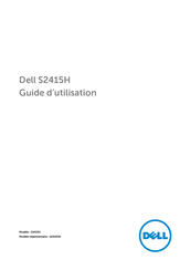Dell S2415H Guide D'utilisation