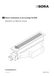 bora PL540E Notice D'utilisation Et De Montage