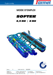 Farmet Softer 4,5 NS Mode D'emploi