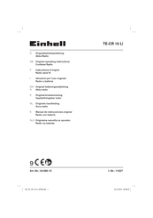 EINHELL TE-CR 18 Li Instructions D'origine