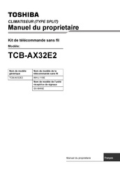 Toshiba TCB-AX32E2 Manuel Du Propriétaire