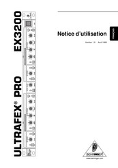 Behringer ULTRAFEX PRO EX3200 Notice D'utilisation