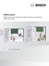 Bosch AMAX 3000 BE Guide D'installation Rapide