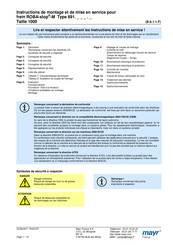 Mayr ROBA-stop-M 891 Instructions De Montage Et De Mise En Service