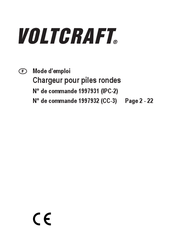 VOLTCRAFT CC-3 Mode D'emploi