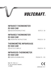 VOLTCRAFT IR-1600 CAM Notice D'emploi