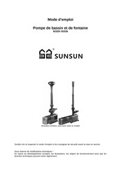 WilTec SunSun 50331 Mode D'emploi
