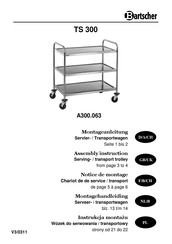 Bartscher TS 300 Notice De Montage