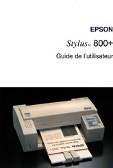 Epson Stylus 800+ Guide De L'utilisateur