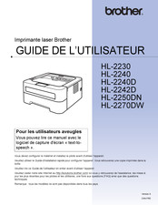 Brother HL-2230 Guide De L'utilisateur