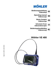 Wohler VE 400 Mode D'emploi