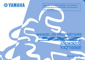 Yamaha YXZ1000E Manuel Du Propriétaire