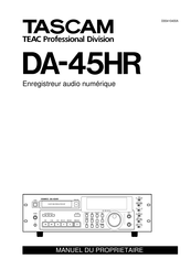 Tascam DA-45HR Manuel Du Propriétaire