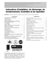 Payne PG92ESA Instructions D'installation, De Démarrage, De Fonctionnement, D'entretien Et De Réparation