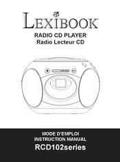Lexibook RCD102 Série Mode D'emploi