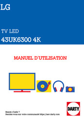 LG 43UK6300 4K Manuel D'utilisation