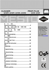 Mesto CLEANER 3270PP Mode D'emploi