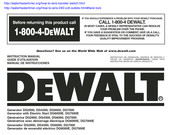 DeWalt DG6000E Guide D'utilisation
