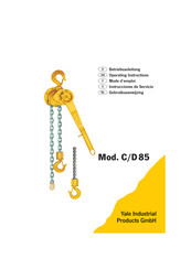 Yale C85 Mode D'emploi