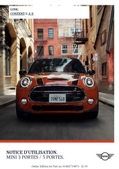 Mini 3 PORTES 2019 Notice D'utilisation