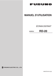 Furuno RD-20 Manuel D'utilisation