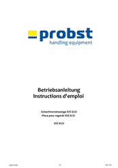 probst SVZ-ECO Instructions D'emploi