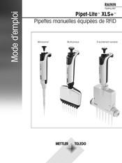 Mettler Toledo Pipet-Lite XLS+ Mode D'emploi
