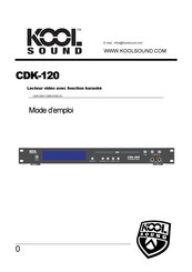 KOOL SOUND CDK-120 Mode D'emploi