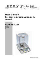 KERN and SOHN AES-A01-BA-f-0910 Mode D'emploi