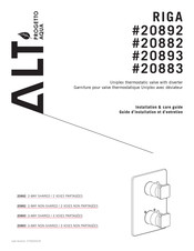 Alt Aqua RIGA 20883 Guide D'installation Et D'entretien