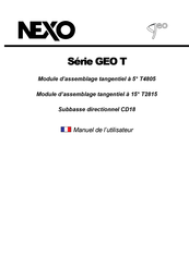 Nexo GEO T4805 Manuel De L'utilisateur