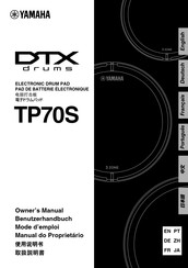 Yamaha DTX drums TP70 Mode D'emploi