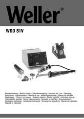 Weller WDD 81V Mode D'emploi