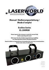 Laserworld Ecoline EL-200RGB Mode D'emploi