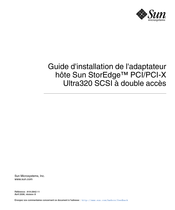 Sun Microsystems StorEdge PCI/PCI-X Ultra320 SCSI Guide D'installation