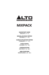 Alto Professional MIXPACK Guide D'utilisation Rapide