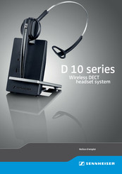 Sennheiser D 10 BS USB Notice D'emploi