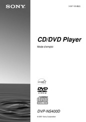 Sony DVP-NS400D Mode D'emploi