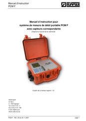 Nivus PCM F KDS-R Série Manuel D'instruction