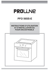 Proline PFO 56SS-E Instructions D'utilisation Et D'installation