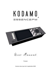 Kodamo ESSENCE FM Manuel Utilisateur