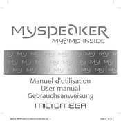 Micromega MYSPEAKER Manuel D'utilisation