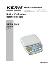KERN and SOHN EMS Série Notice D'utilisation