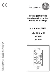 IFM Electronic AS-i AirBox 32 Notice De Montage