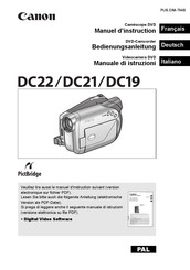 Canon DC21 Manuel D'instruction