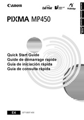 Canon PIXMA MP450 Guide De Démarrage Rapide