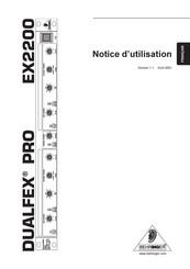 Behringer DUALFEX PRO EX2200 Notice D'utilisation